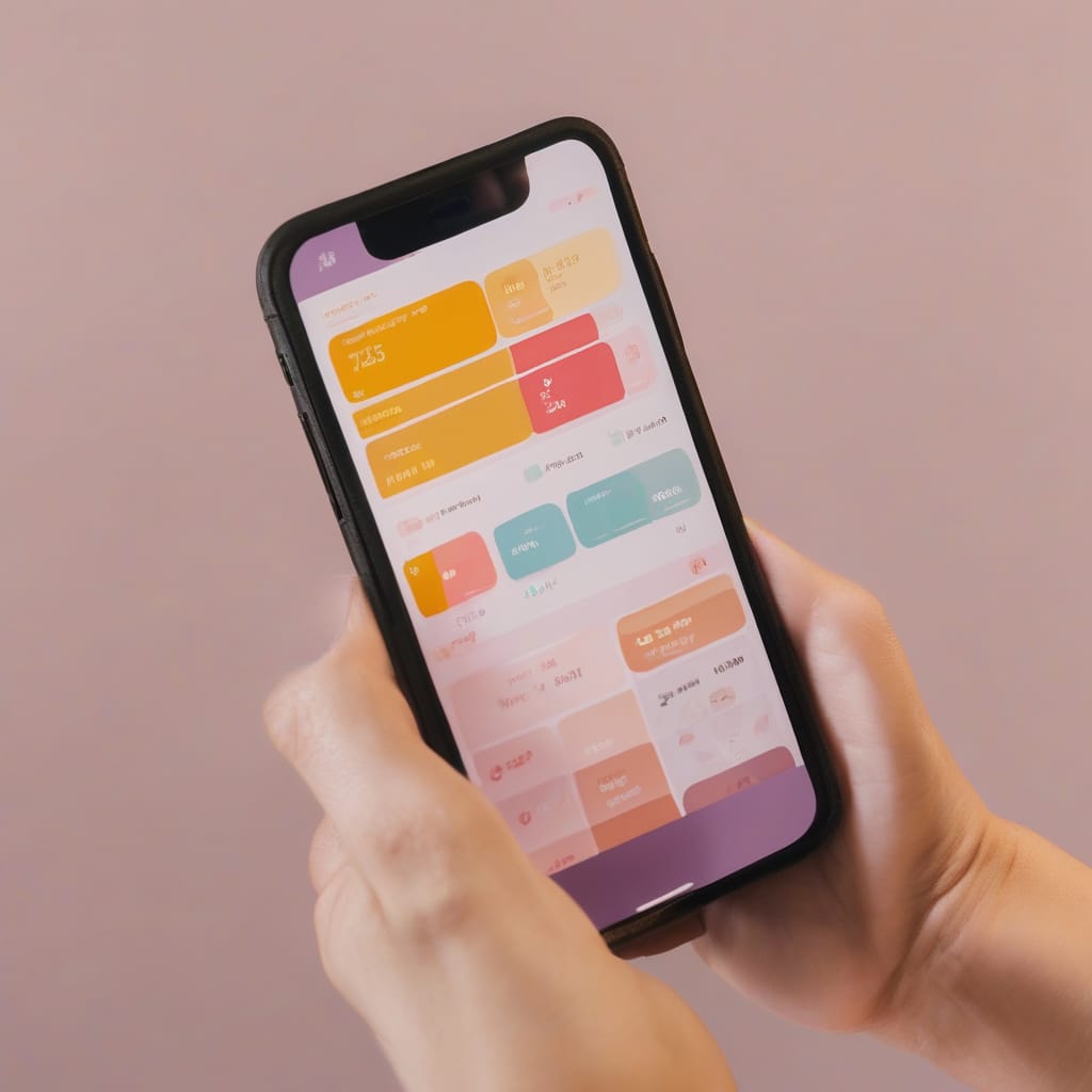 Pricing page image showing a person using a mental health app on a mobile device